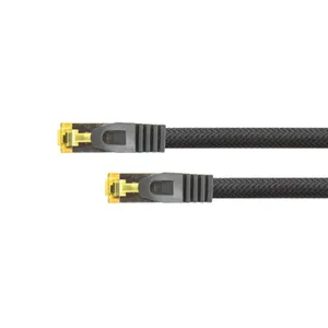 Python Patchkabel mit Cat.7 Rohkabel S/FTP PiMF halogenfrei 15m schwarz