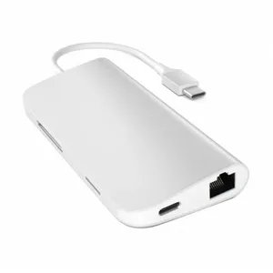 Satechi USB-C Hub Multi-Port Adapter 4K Silber