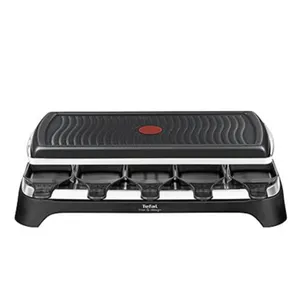 Tefal RE 4588 Raclette-Grill für 10 Personen Schwarz/Edelstahl