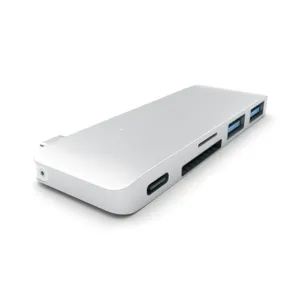 Satechi USB-C Passthrough Hub Silber für Macbook 12" 