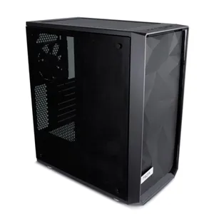 Fractal Design Meshify C Gaming PC Gehäuse Midi-Tower Schwarz gedämmt Seitenfenster