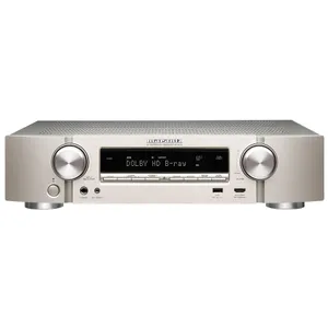 Marantz NR1510 5.2 AV Receiver 4K AirPlay WLAN BT Spotify Heos - Silb./Gold slim