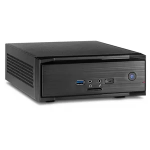 Inter-Tech MW-01 II Gehäuse Mini-ITX, USB 3.0 (Typ A+C) schwarz, Cardreader 