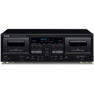 TEAC W-1200 Doppel-Kassettendeck USB-Ausgang schwarz