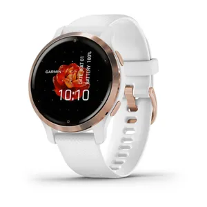 Garmin Venu 2S GPS-Multisportuhr Weiss/Rosegold Smartwatch