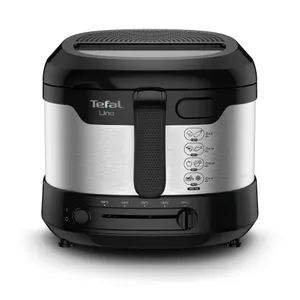 Tefal FF215D  Fritteuse UNO M 1.600W, 1kg Edelstahl/schwarz