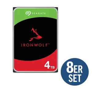 Seagate 8er Set IronWolf NAS HDD ST4000VN006 32TB - 8x4 TB 3,5 Zoll SATA 6 Gbit/s CMR