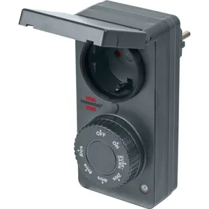 Brennenstuhl Zeitschaltuhr mit Dämmerungssensor DDT IP 44 für Außenbereich