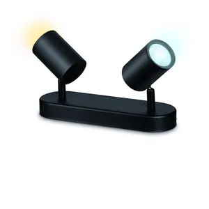 WiZ IMAGEO Spots Deckenleuchte Tunable White 2x5W Schwarz Einzelpack 