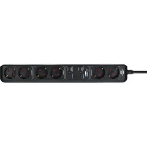Brennenstuhl Connect Eco Line WiFi Steckdosenleiste 6fach 1,5m schwarz 115976093