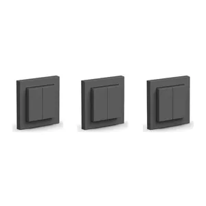 Senic Friends of Hue Switch anthrazit batterieloses 3-fach Schalterset