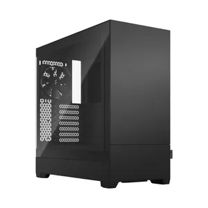 Fractal Design Pop Silent Gaming PC Gehäuse Midi-Tower Schwarz gedämmt Seitenfenster