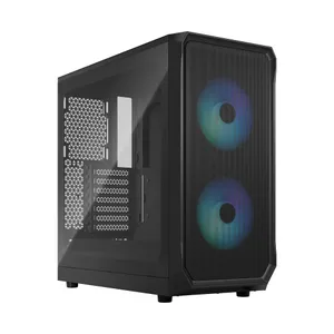 Fractal Design Focus 2 Gaming PC Gehäuse Midi-Tower Schwarz Seitenfenster