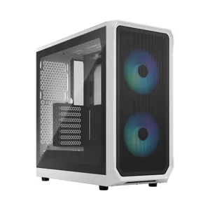 Fractal Design Focus 2 Gaming PC Gehäuse Midi-Tower Weiß Seitenfenster