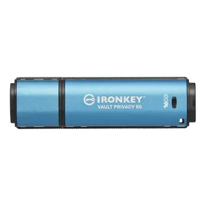 Kingston 16 GB IronKey Vault Privacy 50 Verschlüsselter USB-Stick Metall USB 3.2