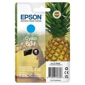 Epson 604 Original Druckerpatrone Cyan C13T10G24010 Ananas Tinte