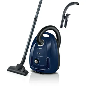 Bosch BGD38BU2 Serie 4 Bodenstaubsauger mit Beutel blau