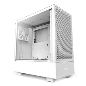 NZXT H5 Flow Gaming PC Gehäuse Midi-Tower Weiß Seitenfenster
