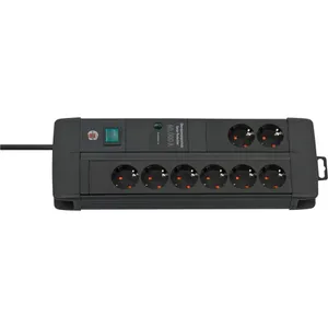 Brennenstuhl Premium-Line Steckdosenleiste 8-fach Duo 3m schwarz 