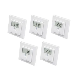Homematic IP Wandthermostat mit Luftfeuchtigkeitssensor HmIP-WTH-1 • 5er Pack