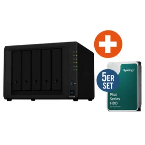 Synology DS1522+ NAS System 5-Bay 20 TB inkl. 5x 4 TB Synology HDD HAT3300-4T 