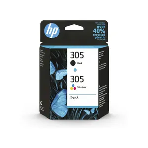 HP Original 305 Druckerpatrone 3-farbig C/M/Y + schwarz (6ZD17AE) Instant Ink 
