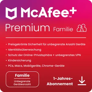 McAfee Plus Premium - Family | Download & Produktschlüssel