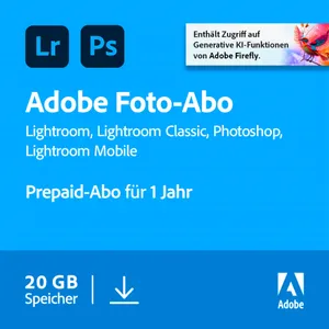Adobe Creative Cloud Foto-Abo | 20 GB | Download & Produktschlüssel