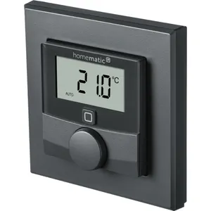 Homematic IP Wandthermostat mit Luftfeuchtigkeitssensor anthrazit HmIP-WTH-A 