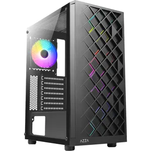 AZZA Spectra Black ATX Gaming Tower, RGB Beleuchtung, Glasfenster