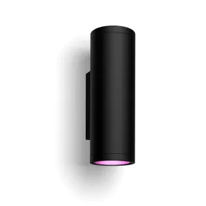 Philips Hue White & Color Ambiance Appear Wandleuchte Outdoor schwarz • rund 