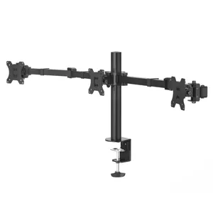 Hama 00118495 Monitorhalterung, 3 Monitore, höhenverstellbar, schwenk-/neigbar, 13“ - 27