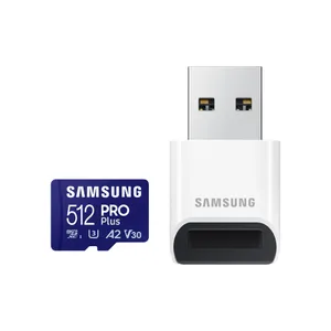 Samsung PRO Plus 512 GB microSDXC-Speicherkarte (2023) mit USB-Adapter