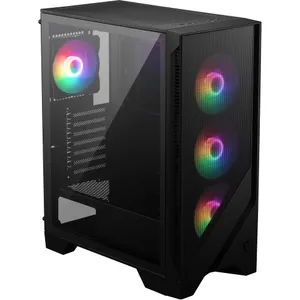 MSI MAG Forge 120A Gaming PC Gehäuse Midi-Tower Schwarz Seitenfenster