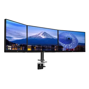 iiyama DS1003C-B1 Monitorhalterung für drei Displays bis 27 Zoll