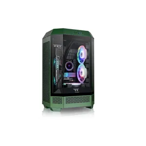Thermaltake The Tower 300 Gaming PC Gehäuse Micro-Tower Grün Seitenfenster