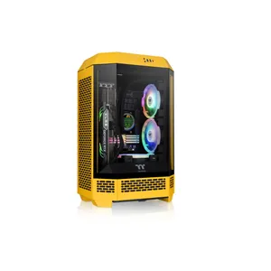 Thermaltake The Tower 300 Gaming PC Gehäuse Micro-Tower Gelb Seitenfenster