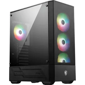MSI MAG Forge 112R Gaming PC Gehäuse Midi-Tower Schwarz Seitenfenster