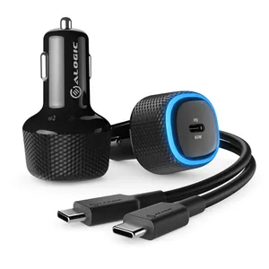 ALOGIC Schnelles USB-C-Autoladegerät – 60W-Stromversorgung Kfz schwarz