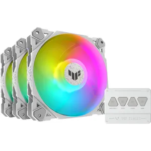 ASUS TUF GAMING TF120 ARGB Gehäuselüfter, 3er Set, white 120 mm, PWM 