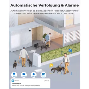 Reolink Hub P1 + 2x Trackmix Series W760 WiFi-Outdoor Kamera 4K 8 MP Ultra HD Vollfarbe Tag & Nacht
