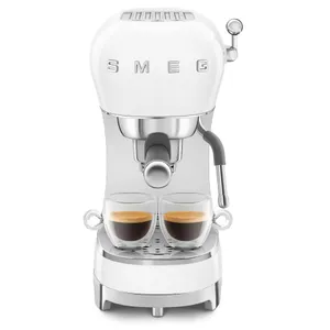 SMEG ECF02WHEU 50s Style Espresso-Kaffemaschine Weiß 