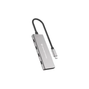 Conceptronic HUBBIES16G 4-Port USB 3.2 Gen-2 Hub, 10Gbps, USB-C x 4, 100W USB PD