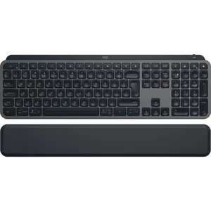 Logitech MX Keys S Graphite US International + MX Palm Rest Bundle 