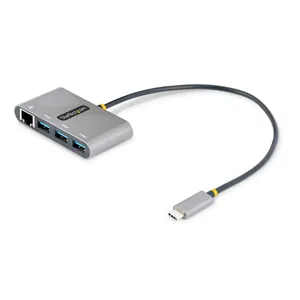 StarTech.com 3-Port USB-C Hub 3x USB-A USB 3.0 5 Gbit/s, Gigabit Ethernet