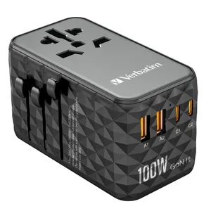 Verbatim 32121 GaN III-Universal-Reiseadapter 100W