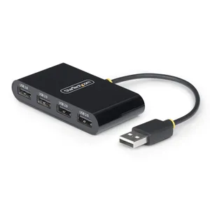 StarTech.com 4-Port USB 2.0 Hub, 4x USB-A, 480Mbps, Überstromschutz (OCP)