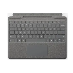 Microsoft Surface Pro Keyboard mit Stiftaufbewahrung platin