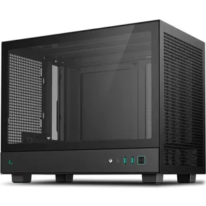 DeepCool CH160 schwarz Mini Tower Gehäuse Mini-ITX Glasfenster