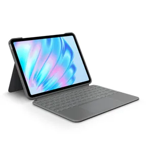 Logitech Combo Touch Tastatur-Case Grau, US-Layout für iPad Air 11" M2 2024, M3 2025